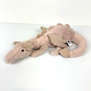 RETIRED Jellycat Rose Dragon Stuffed Animal Little 12 inches Mythical Plush Toy